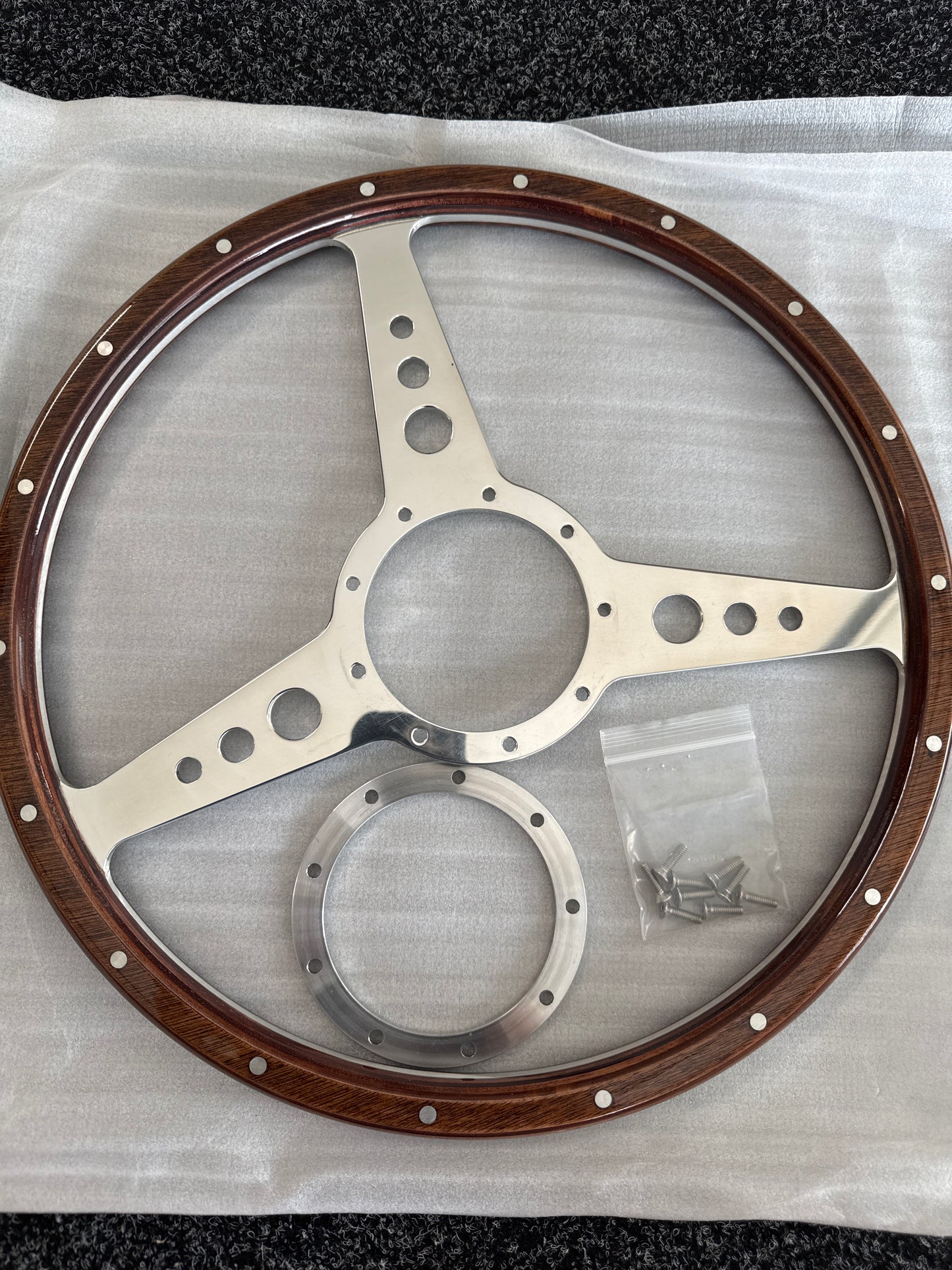 15” Woodrim Steering Wheel - Seconds