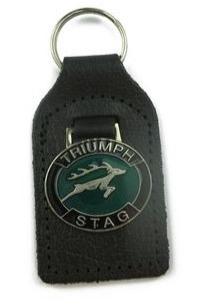 Triumph Stag Green/Black Keyring