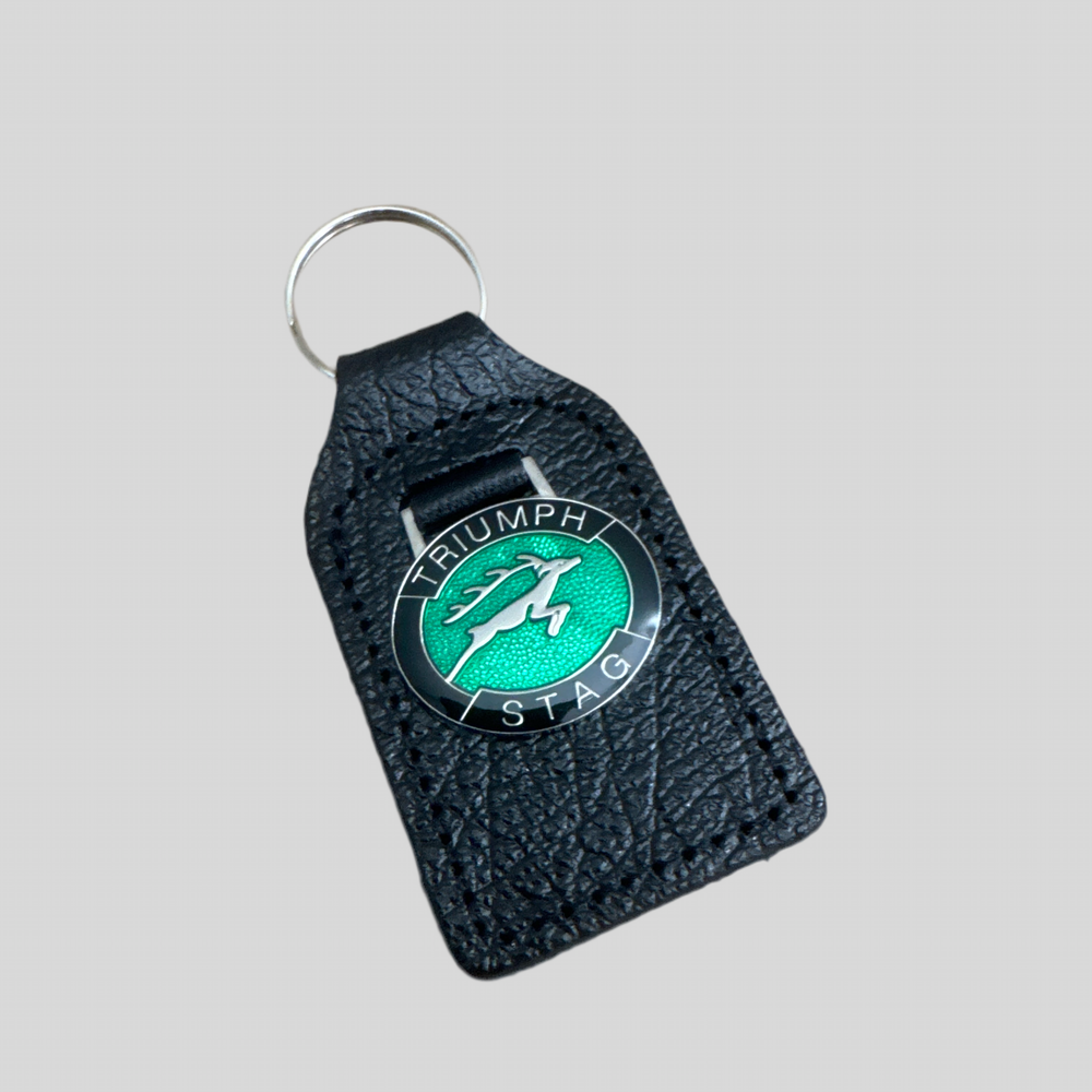 Triumph Stag Green/Black Key Ring