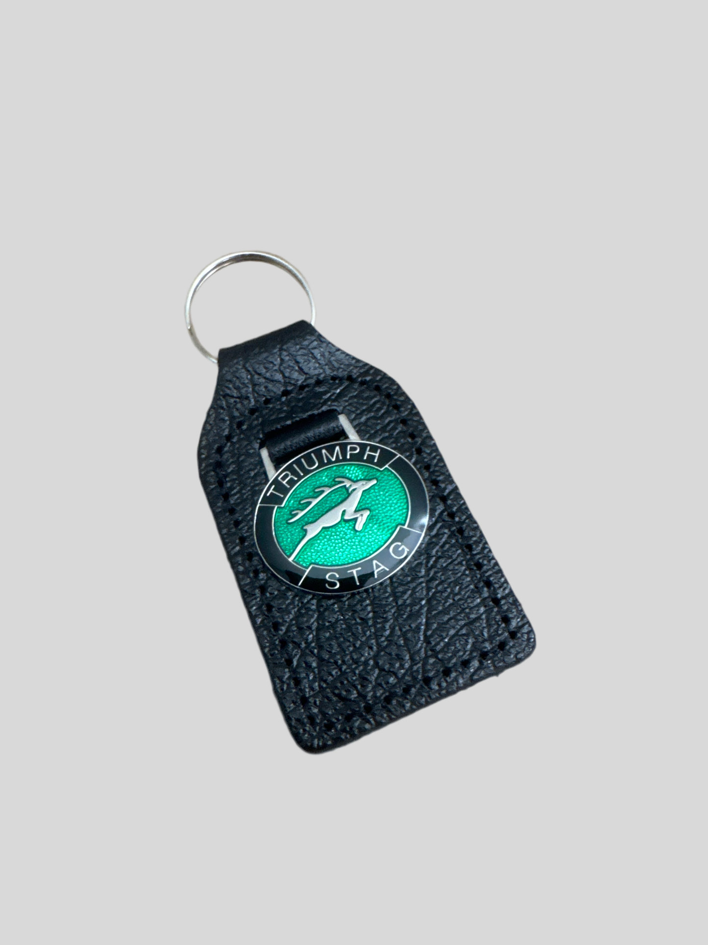 Triumph Stag Green/Black Key Ring