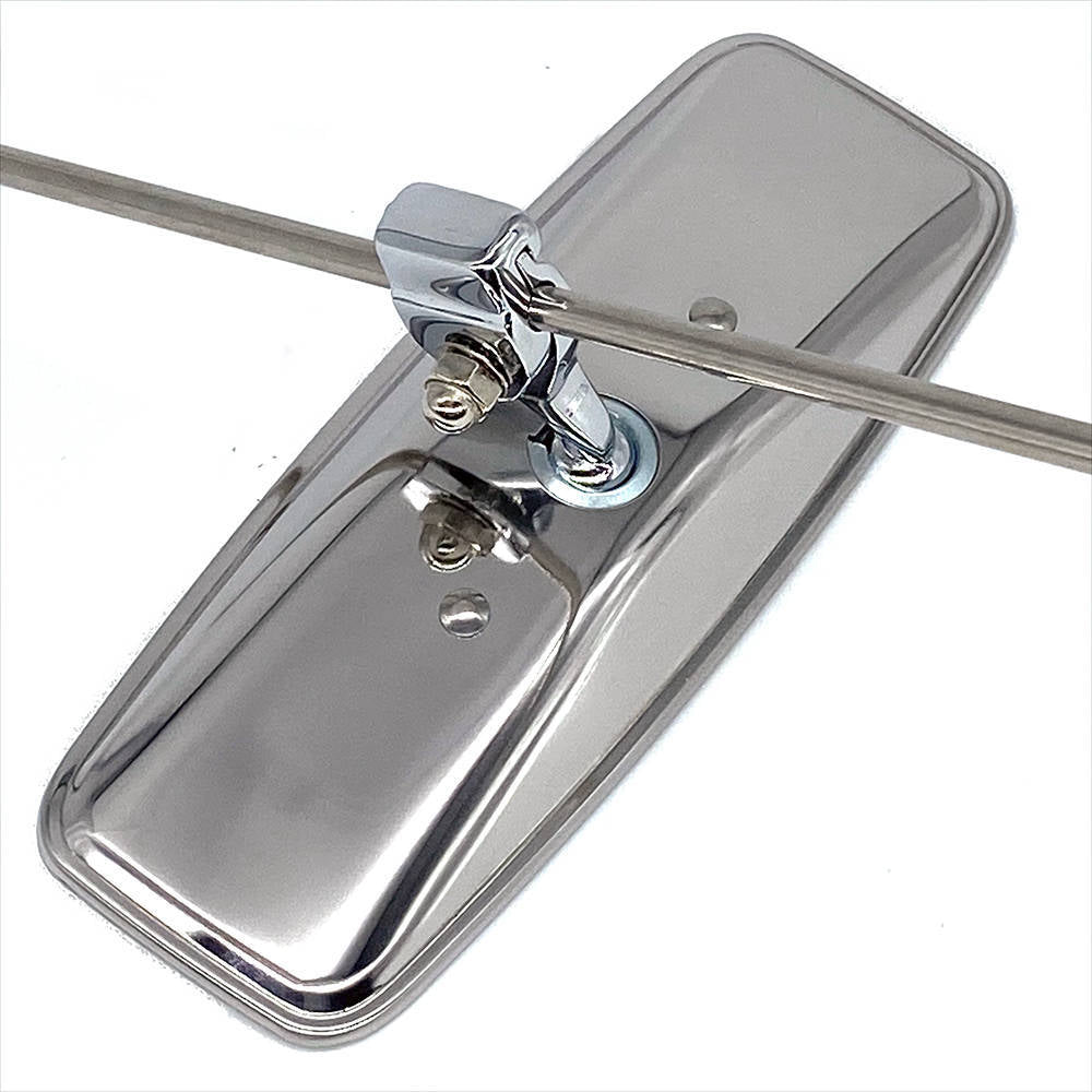 Stainless Steel Rod-Mounted Sliding Clamp Mirror