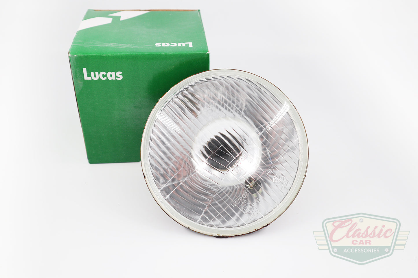 Lucas 7" H4 卤素头灯，带指示灯