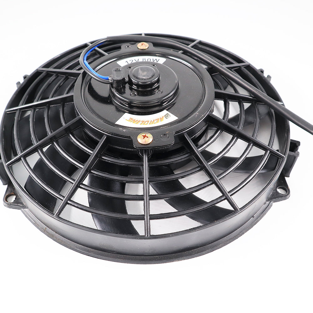 9" Aeroline Electric 12V Radiator Cooling Fan + Fitting Kit