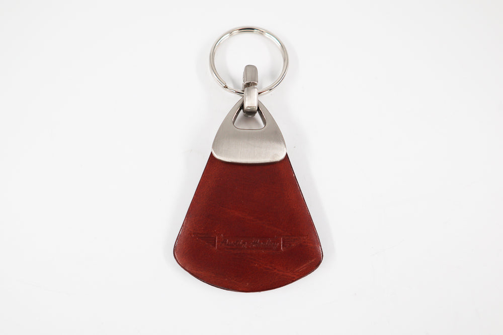 Austin Healey Brown Leather Key Ring