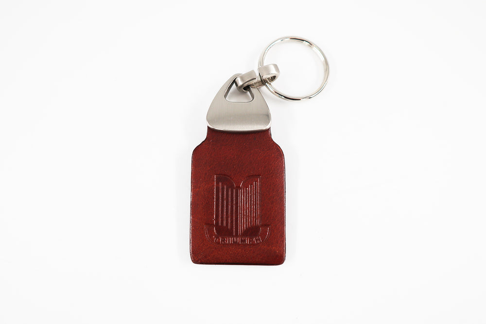 Triumph Brown Leather Key Ring