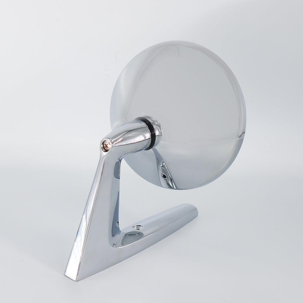 Classic chrome car mirror - round head