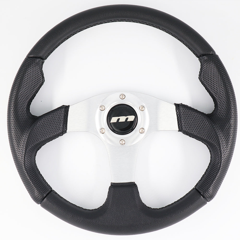 340mm Moulded Steering Wheel - Silver Centre - M Range