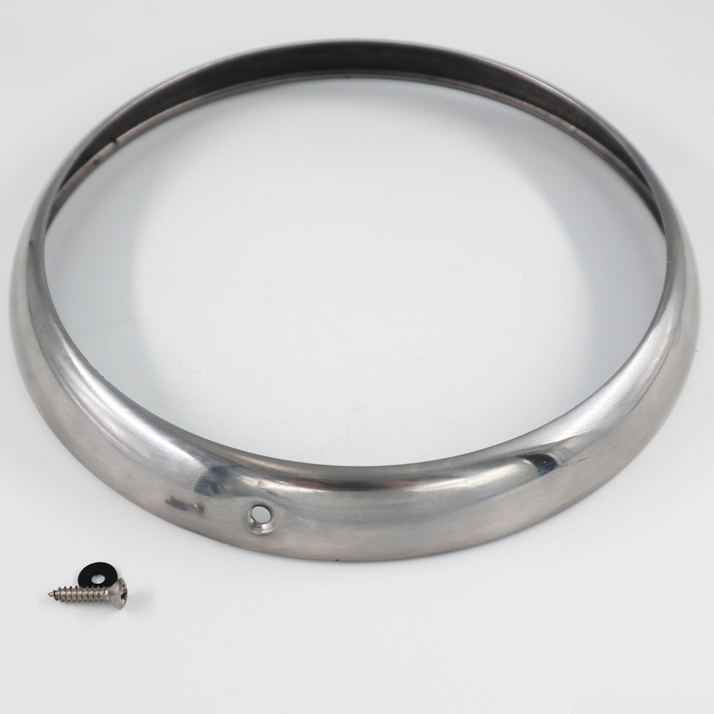 Outer Headlamp Rim - 7"- Stainless Steel