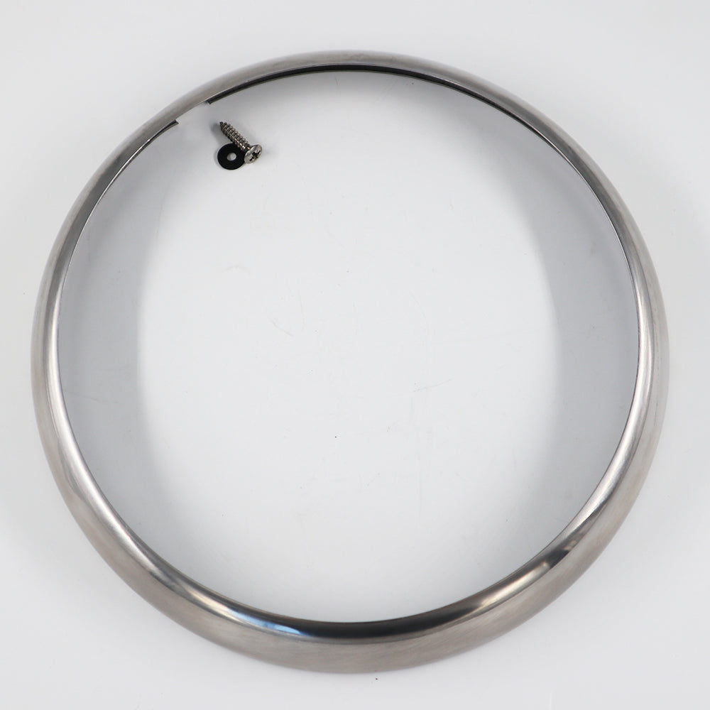 Outer Headlamp Rim - 7"- Stainless Steel